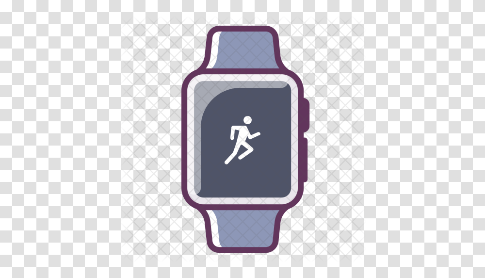 Apple Icon Of Colored Outline Style Analog Watch, Wristwatch, Text, Hand, Symbol Transparent Png