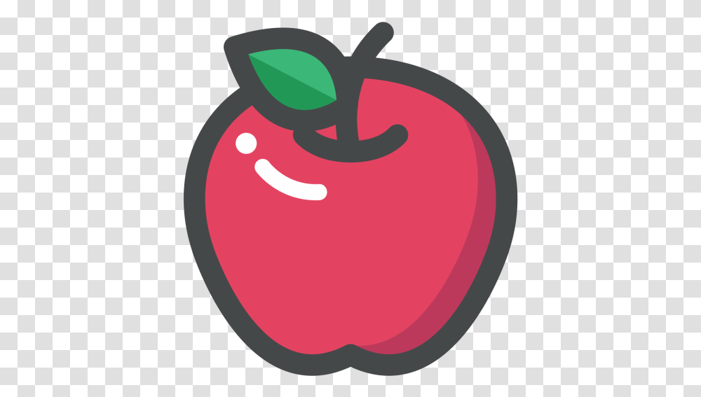 Apple Icon Of Colored Outline Style Available In Svg Cartoon Apple Fruit, Plant, Food, Vegetable, Tomato Transparent Png
