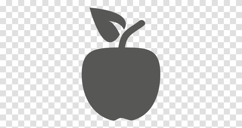 Apple Icon & Svg Vector File Silueta Manzana, Plant, Fruit, Food Transparent Png