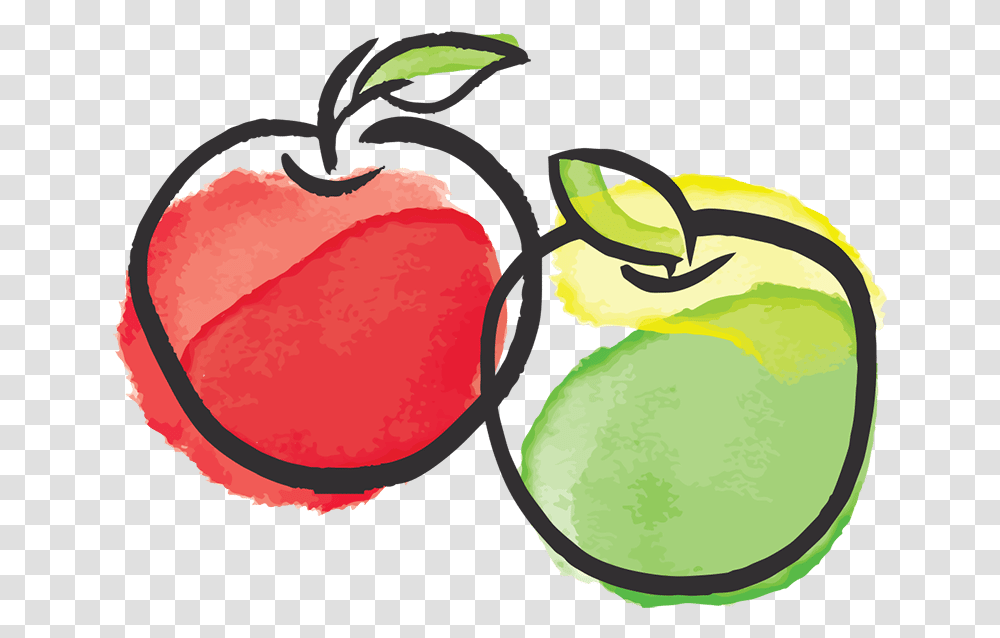 Apple Illustration Apple Illustration, Plant, Food, Fruit, Vegetable Transparent Png