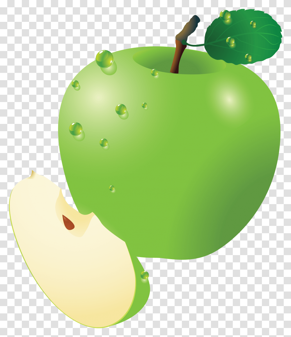 Apple Images For Free Download Green Apple Slices Cartoon, Plant, Balloon, Fruit, Food Transparent Png