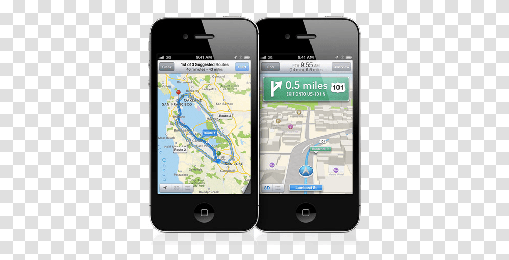 Apple Ios 6 Maps Cuts Google's Exclusive Lock Madison Square Garden, Mobile Phone, Electronics, Cell Phone, GPS Transparent Png