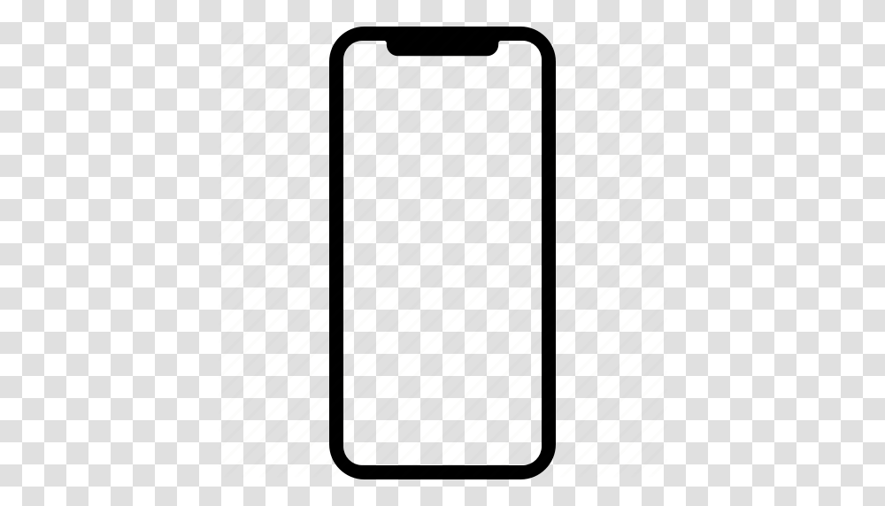 Apple Iphone Mobile Phone Smartphone X Icon, Cylinder, Plot, Silhouette Transparent Png