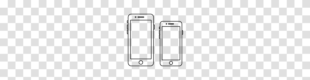 Apple Iphone Outline Collection Noun Project, Gray, World Of Warcraft Transparent Png