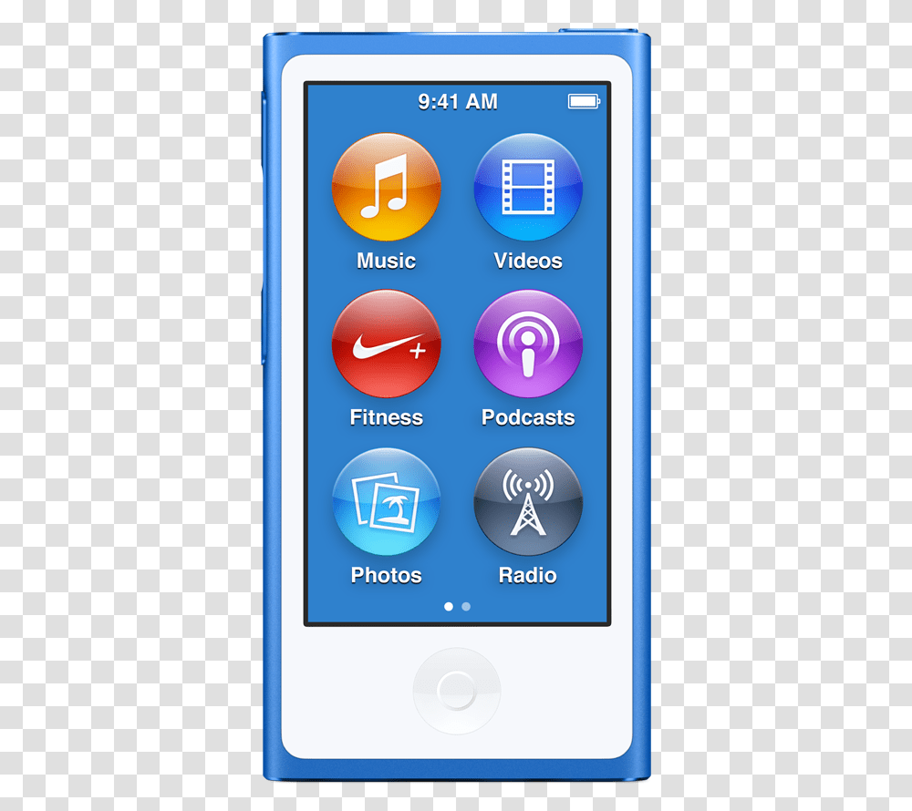 Apple Ipod Nano 7th Generation Blue, Mobile Phone, Electronics, Cell Phone Transparent Png