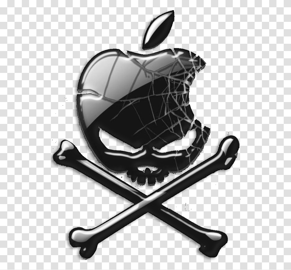 Apple Jailbreak Full Size Download Seekpng Apple Skull, Helmet, Clothing, Apparel, Symbol Transparent Png