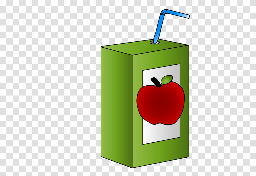 Apple Juice Files Clipart Cartoon Apple Juice Box, Plant, Fruit, Food, Mailbox Transparent Png