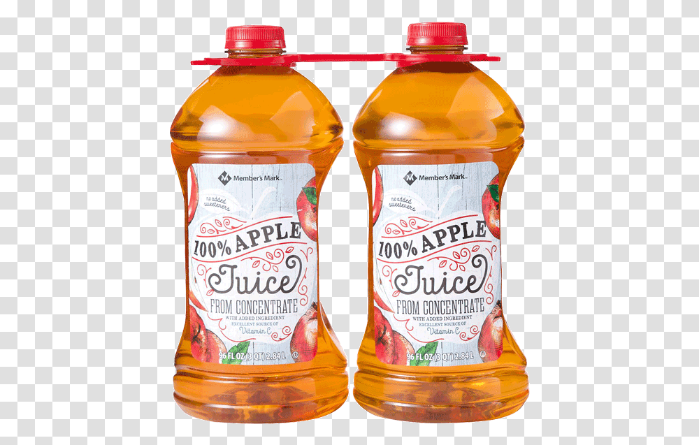Apple Juice Members Mark, Beverage, Drink, Pop Bottle, Soda Transparent Png