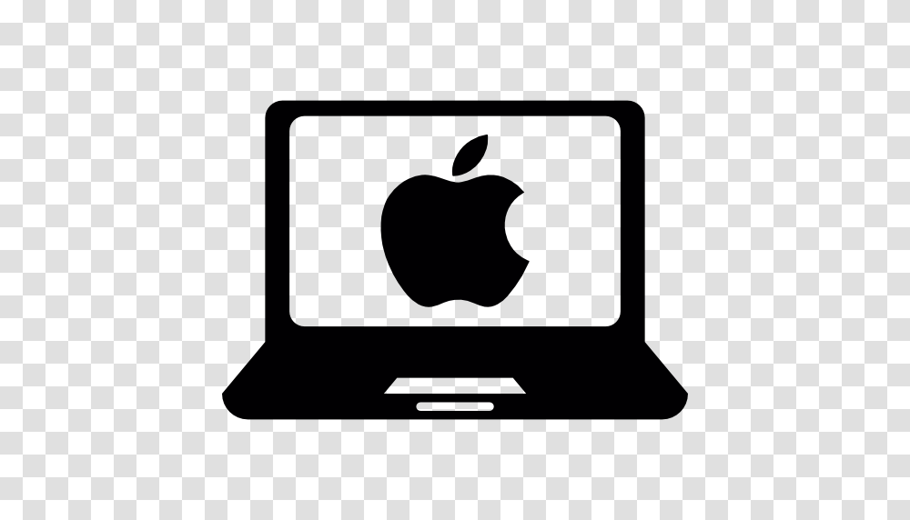 Apple Laptop Computer, Silhouette, Logo, Trademark Transparent Png