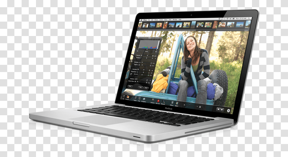 Apple Laptop Images 4 Image Macbook, Pc, Computer, Electronics, Person Transparent Png