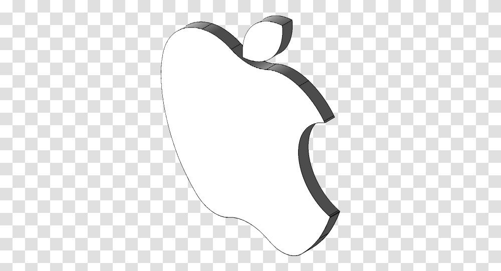 Apple Logo 3d Cad Model Library Grabcad Line Art, Electronics, Headphones, Headset, Lamp Transparent Png
