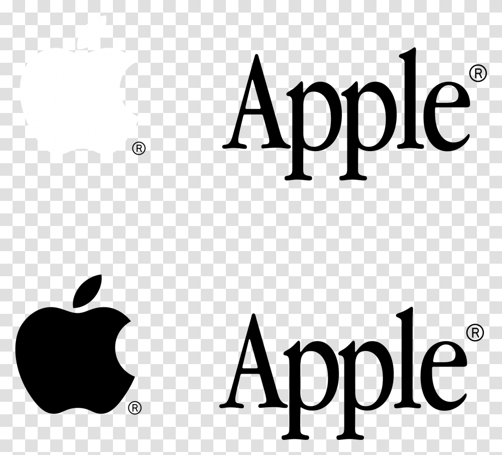 Apple Logo Black And White Apple, Trademark Transparent Png