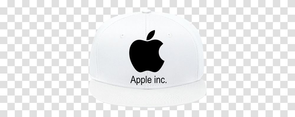 Apple Logo Flat Bill Hat Snap Back Apple Mac, Clothing, Apparel, Baseball Cap, Swimming Cap Transparent Png