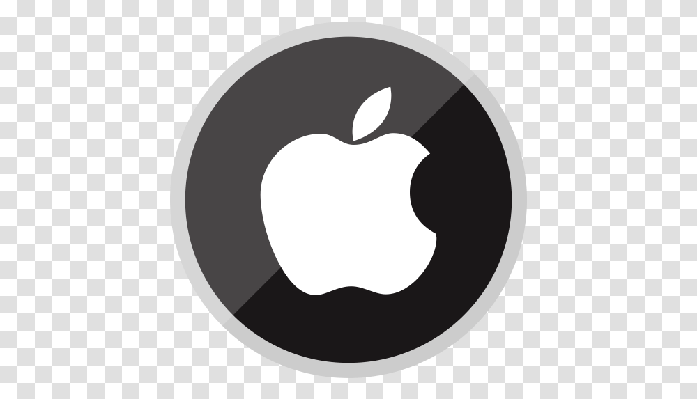 Apple Logo Icon Of Flat Style Available In Svg Eps Circle Ci, Symbol, Hand, Stencil, Label Transparent Png
