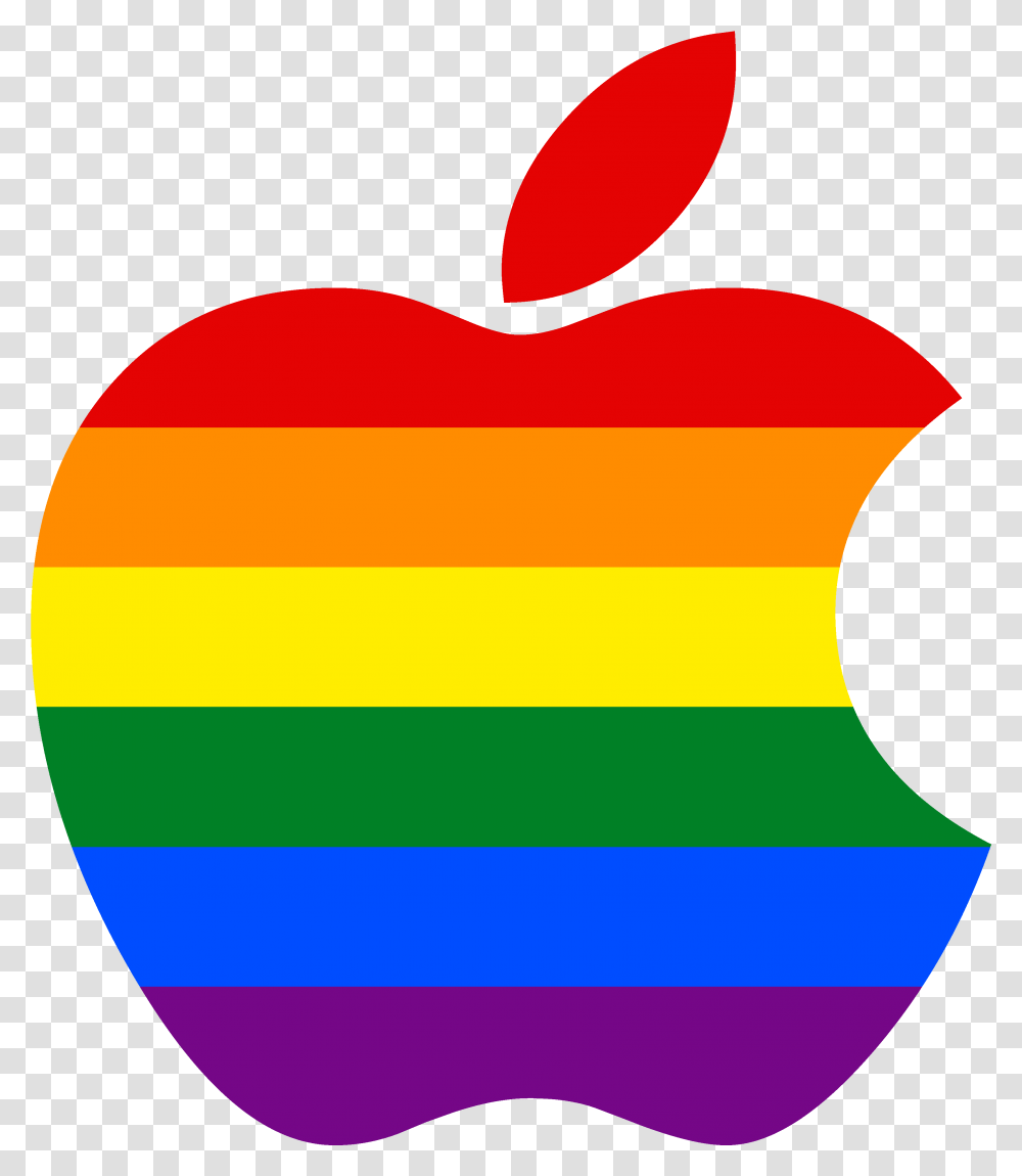 Apple Logo Lgbt S Photo Sharing Apple Color Logo, Trademark, Heart, Badge Transparent Png