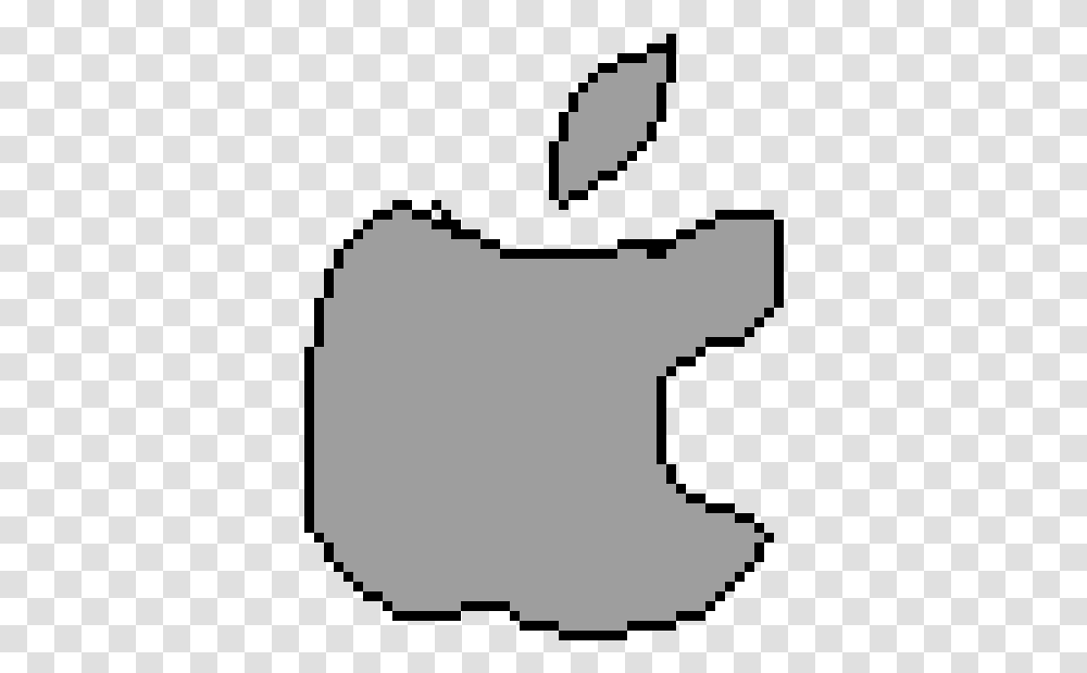 Apple Logo Logo Full Size Download Seekpng Cute Pixel Art Gif, Hand, Text, Stencil, Silhouette Transparent Png
