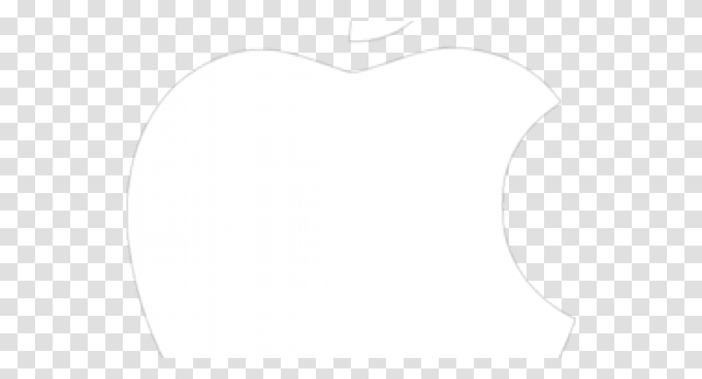 Apple Logo Outline Background White Apple Logo White Cushion Pillow Heart Transparent Png Pngset Com