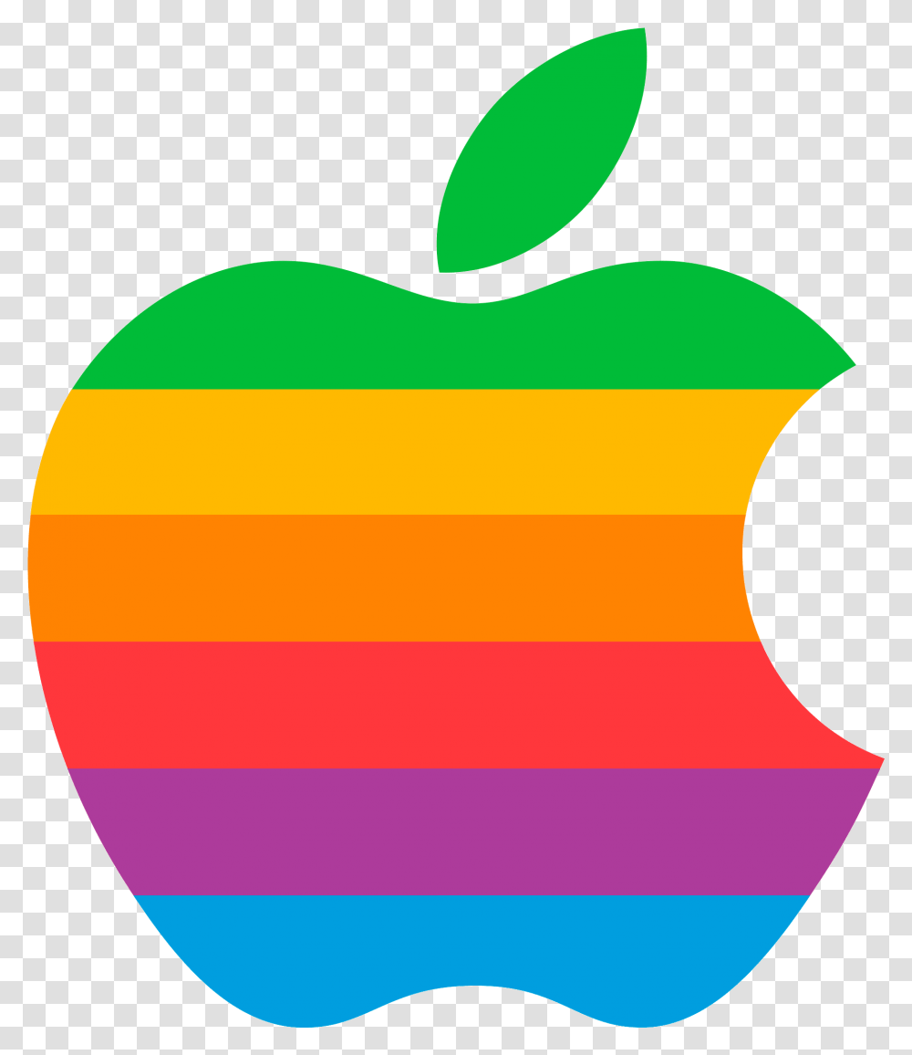 Apple Logo Retro Apple Logo, Symbol, Trademark, Badge Transparent Png