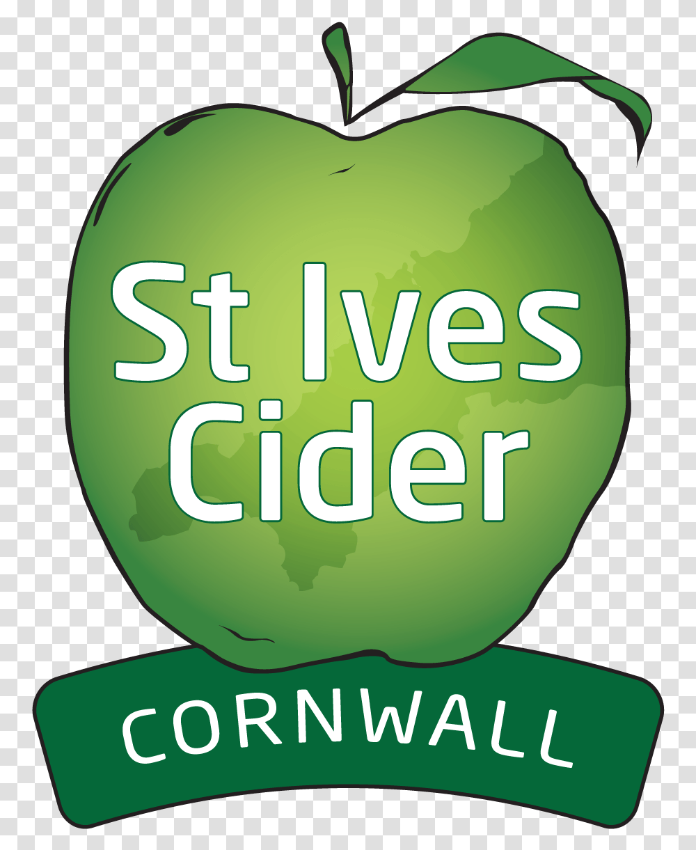 Apple Logo St Ives Cider Fresh, Green, Plant, Food, Fruit Transparent Png