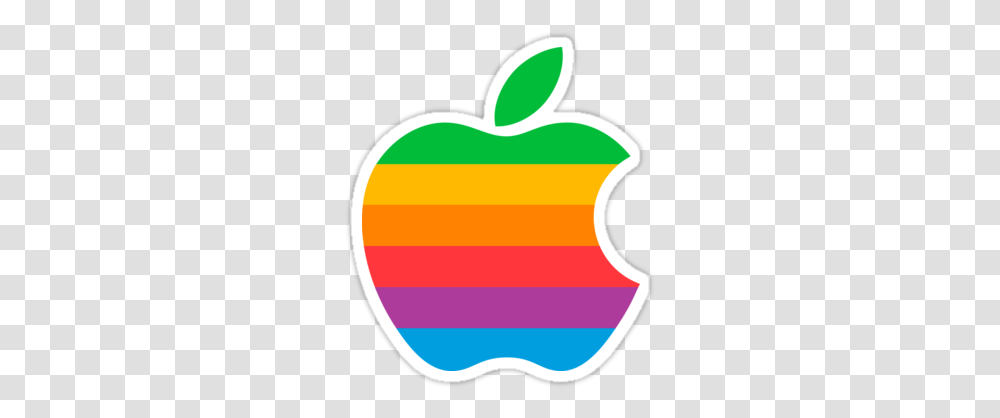 Apple Logo Sticker Retro Apple Logo, Symbol, Trademark, Badge,  Transparent Png