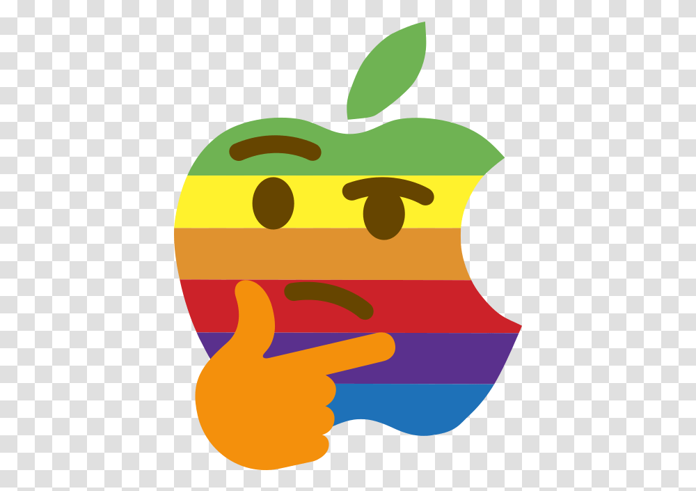Apple Logo Think Different Clip Art Thinking Apple Logo, Text, Symbol, Trademark, Pillow Transparent Png