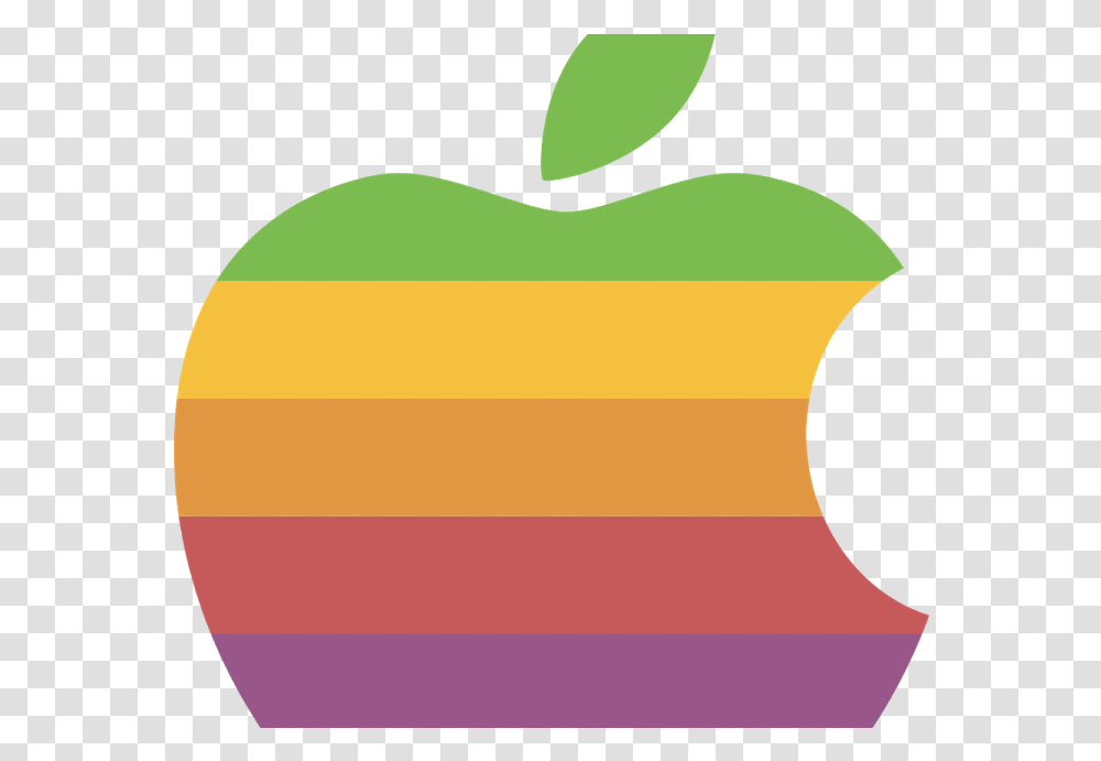 Apple Logo Vector Color Apple Logo Then And Now, Symbol, Trademark, Text, Label Transparent Png