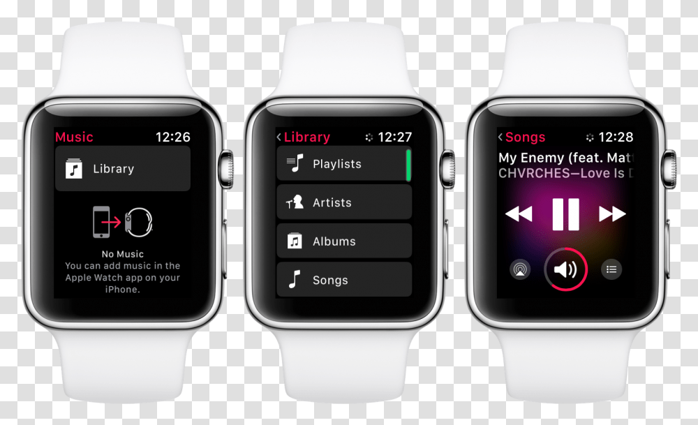 Apple Music Lock Your Apple Watch, Wristwatch, Digital Watch, Mobile Phone, Electronics Transparent Png