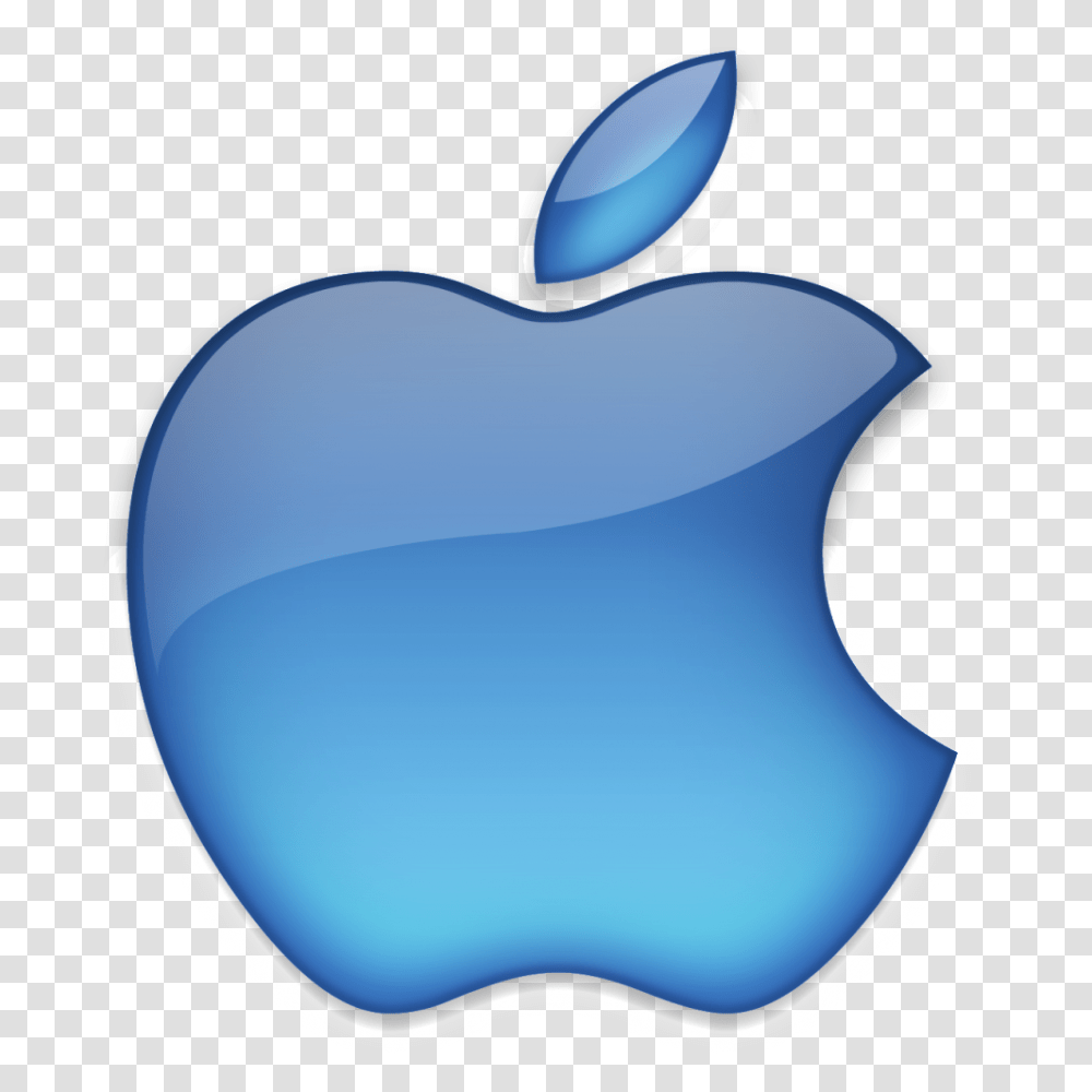 Apple Offical Logo Bluecolor, Label, Cushion, Plant Transparent Png