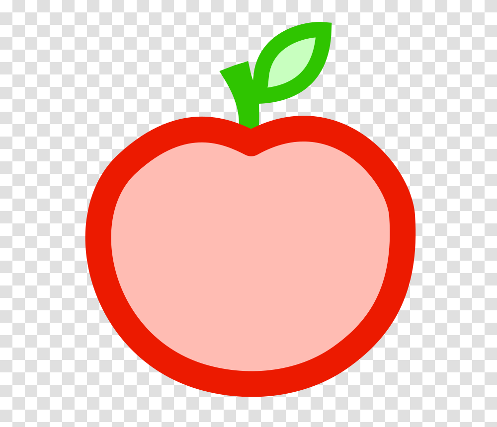 Apple Outline Clipart Cut Open Apple Clipart, Plant, Fruit, Food, Strawberry Transparent Png