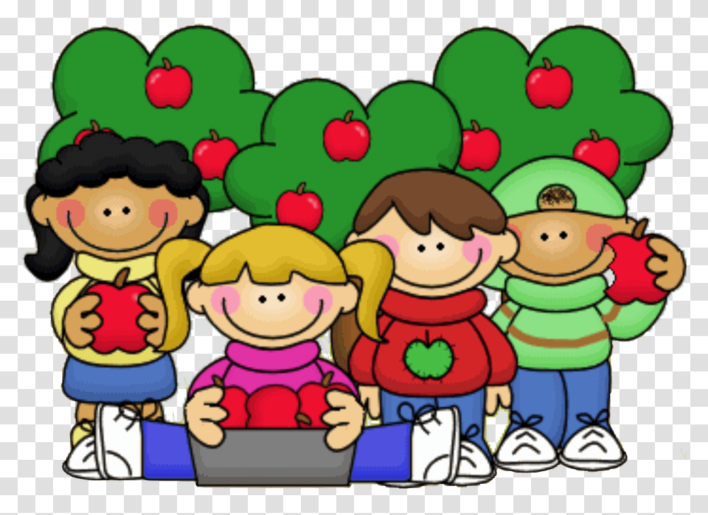 Apple Picking Clipart, Doodle, Drawing, Crowd Transparent Png