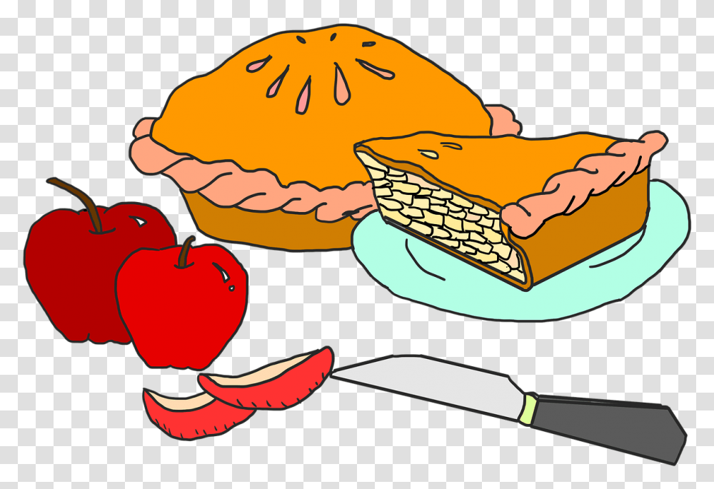 Apple Pie Dessert Apple Pie On Thanksgiving Cartoon, Food, Lunch, Meal, Plant Transparent Png
