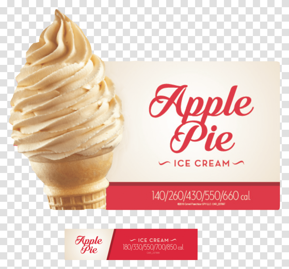 Apple Pie Ice Cream - Mandy Jefferis, Dessert, Food, Creme, Advertisement Transparent Png
