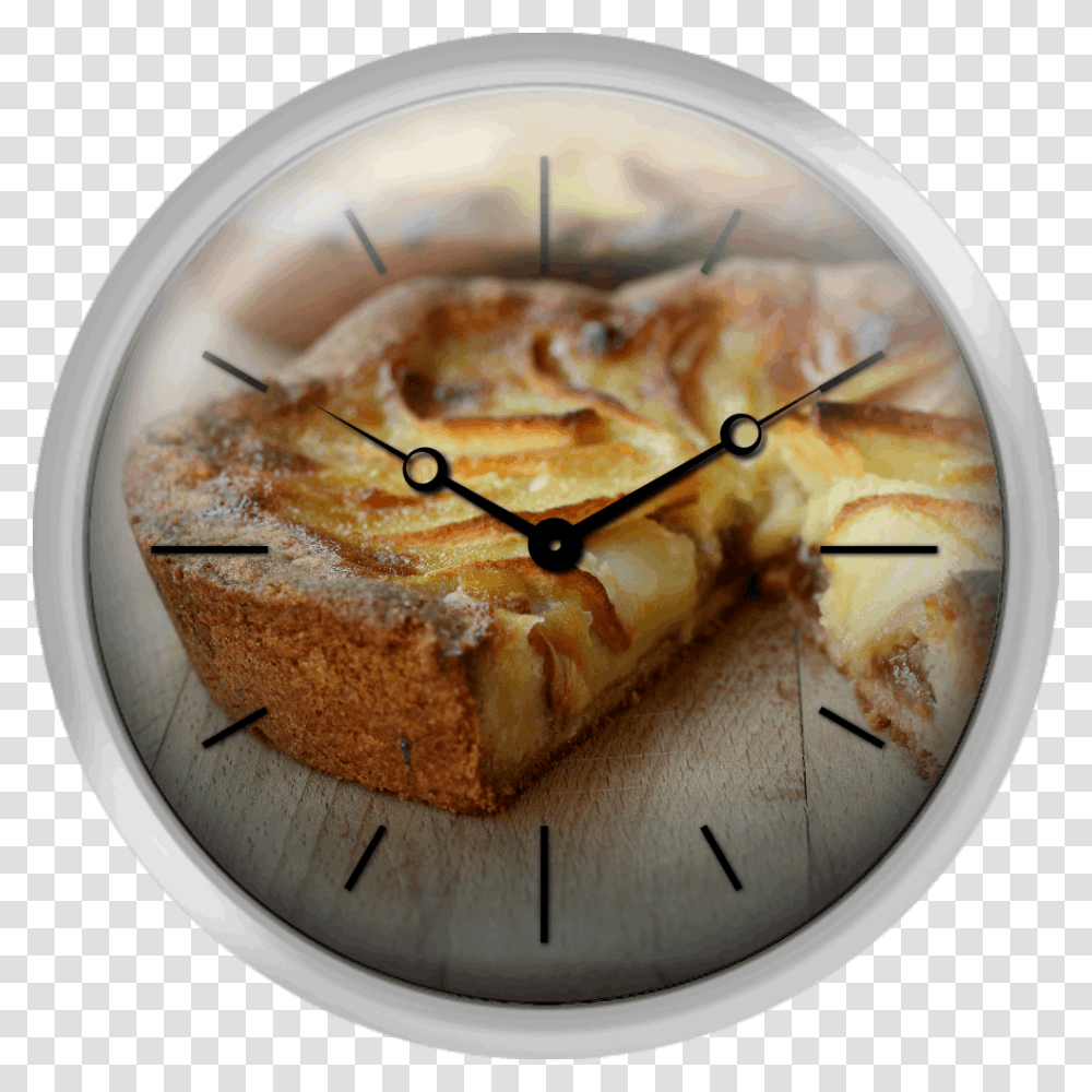 Apple Pie Torta Di Mele E Crema, Pizza, Food, Analog Clock, Cake Transparent Png