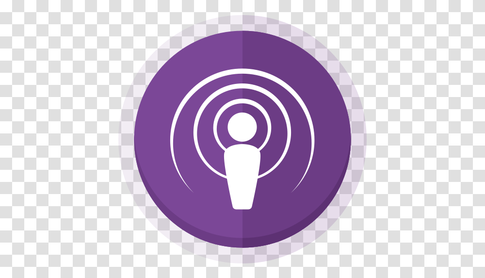 Apple Podcast Apple Podcast Icon, Purple, Light, Sphere, Disk Transparent Png