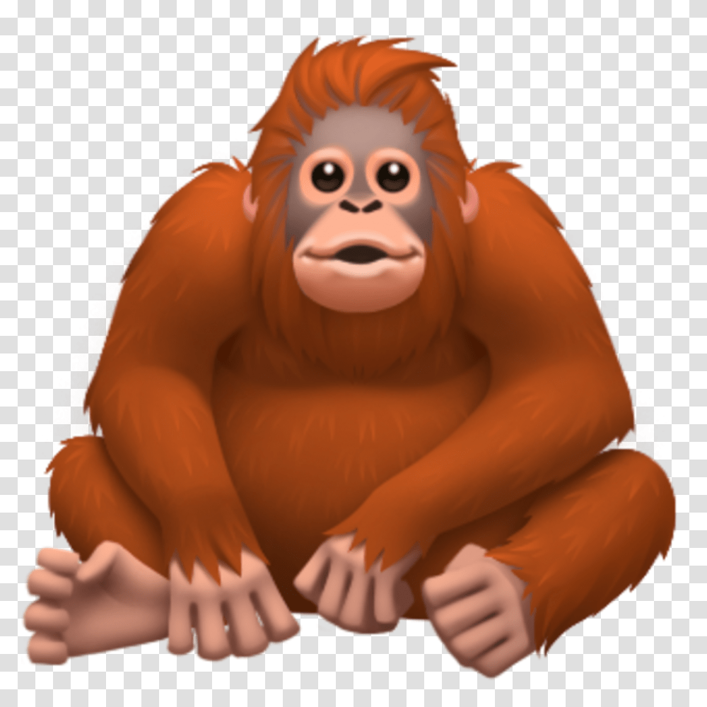 Apple Previews New Emoji Ahead Of World Day Orangutan Emoji, Wildlife, Animal, Mammal, Ape Transparent Png