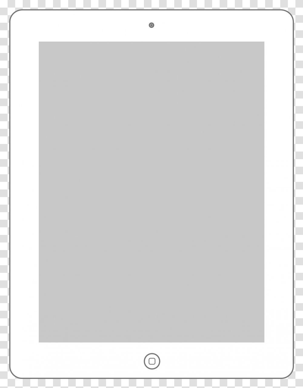 Apple Products Minimal Wireframe Ipad Frame Vector, Rug, Electronics, Face Transparent Png