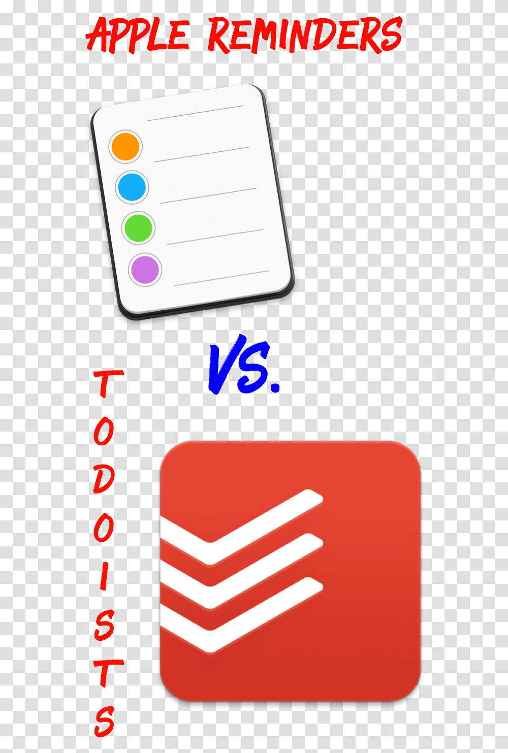 Apple Reminders Vs Todoist Techgeek311 Todoist, Text, Mobile Phone, Electronics, Cell Phone Transparent Png