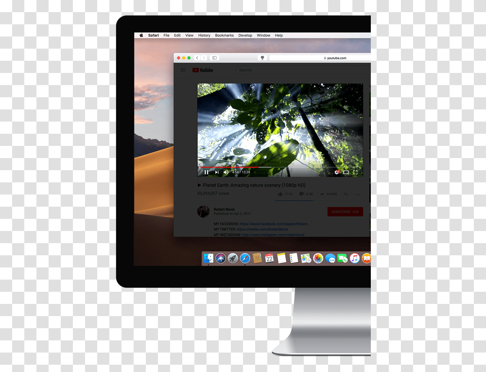 Apple Safari Extension Web Browser Screen Mensaje En Computadora, Monitor, Electronics, Computer, LCD Screen Transparent Png