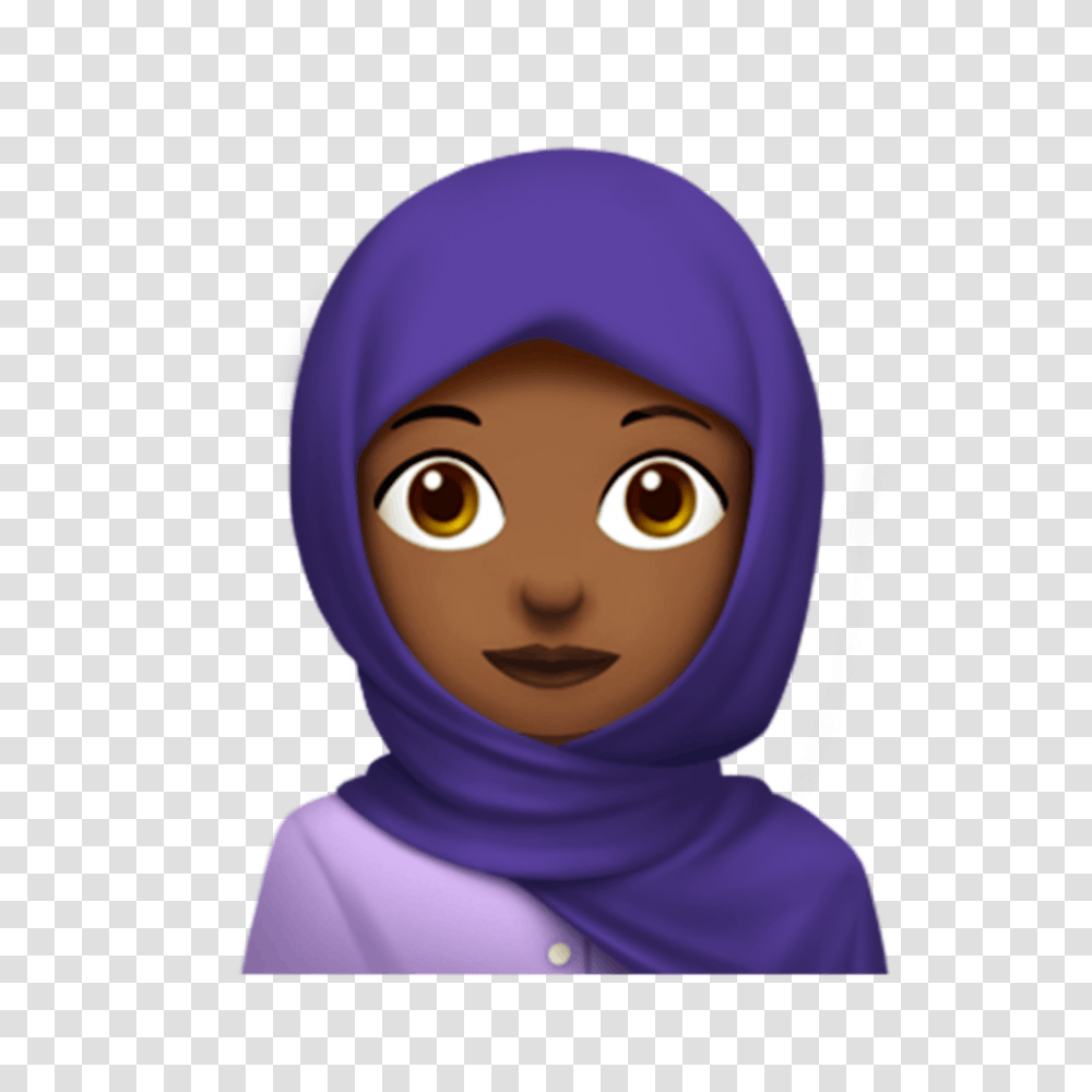 Apple Shows Off New Emoji Coming To Ios 11 Does Playful Hijab Emoji, Clothing, Apparel, Hood, Scarf Transparent Png