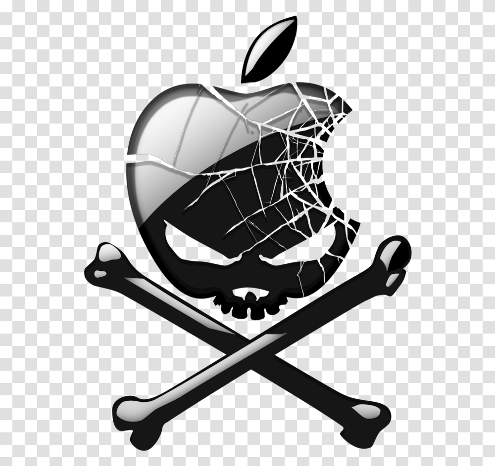 Apple Skull Logo Apple Skull Logo, Helmet, Clothing, Apparel, Airplane Transparent Png