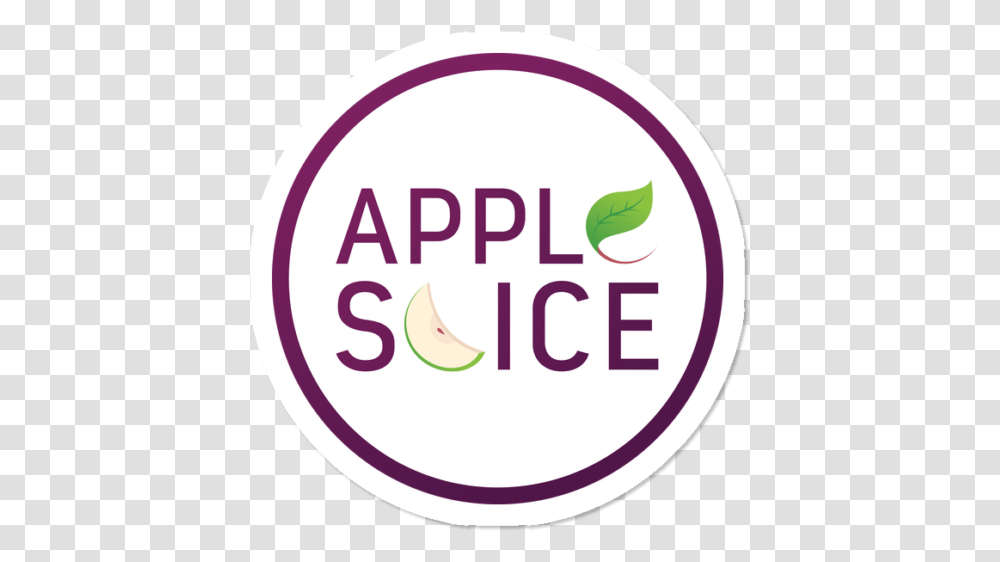 Apple Slice Circle Logo Sticker Circle, Label, Text, Plant, Symbol Transparent Png