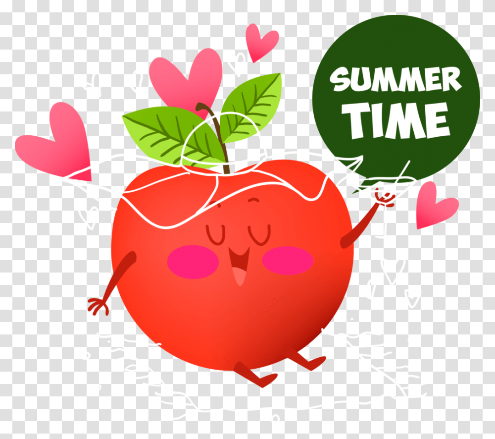 Apple Slice Clipart Summer Images Clip Art, Plant, Food, Poster Transparent Png