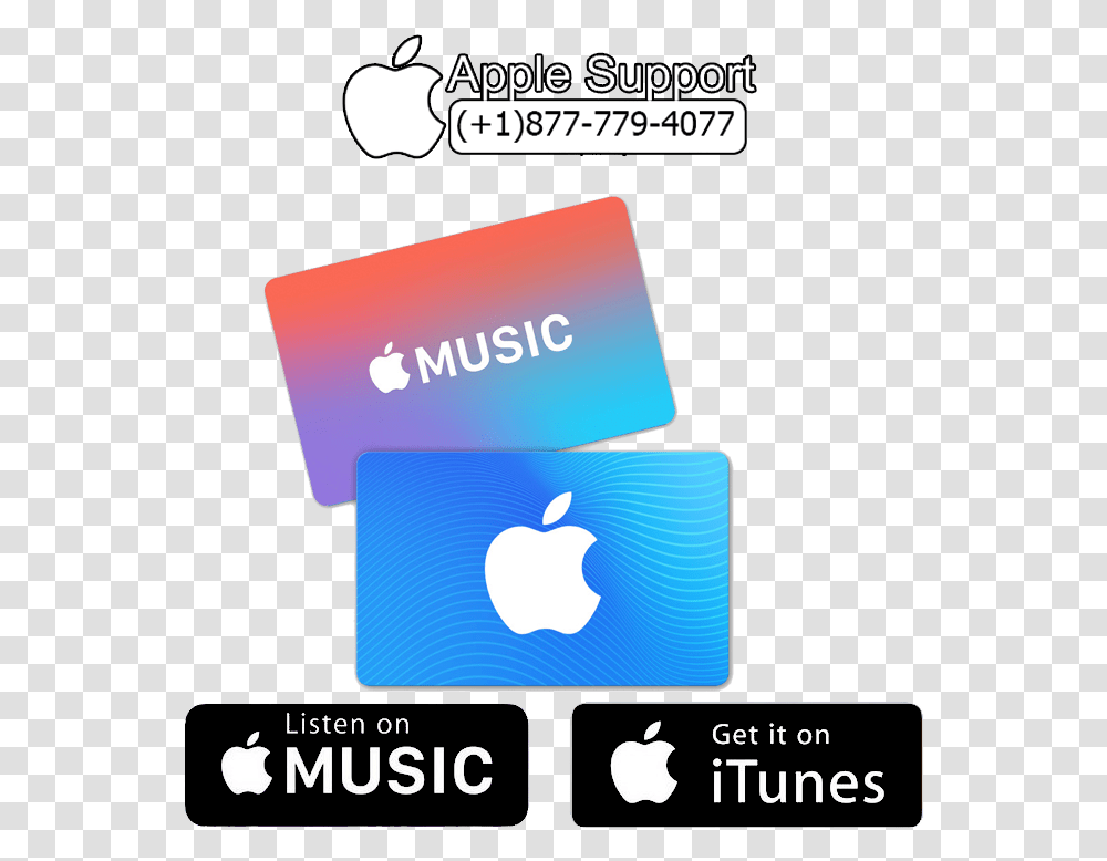 Apple Support Number 1 8442985888 Usa One Step It Apple Music, Label, Text, Sticker, Credit Card Transparent Png