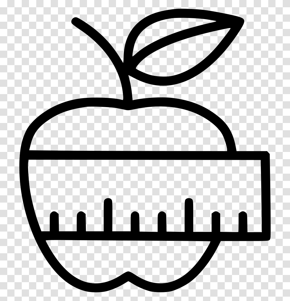 Apple Svg Icon Free Download Comments Files Tape Measure, Plant, Label, Stencil Transparent Png