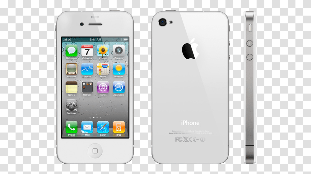 Apple To Sell White Iphone 4 Across The White Iphone 4s, Mobile Phone, Electronics, Cell Phone Transparent Png