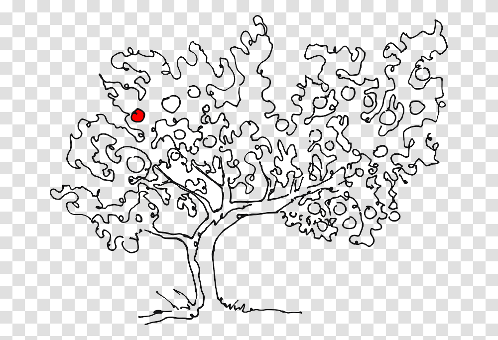 Apple Tree Apple Tree Line Drawing, Plant, Green, Geranium, Flower Transparent Png
