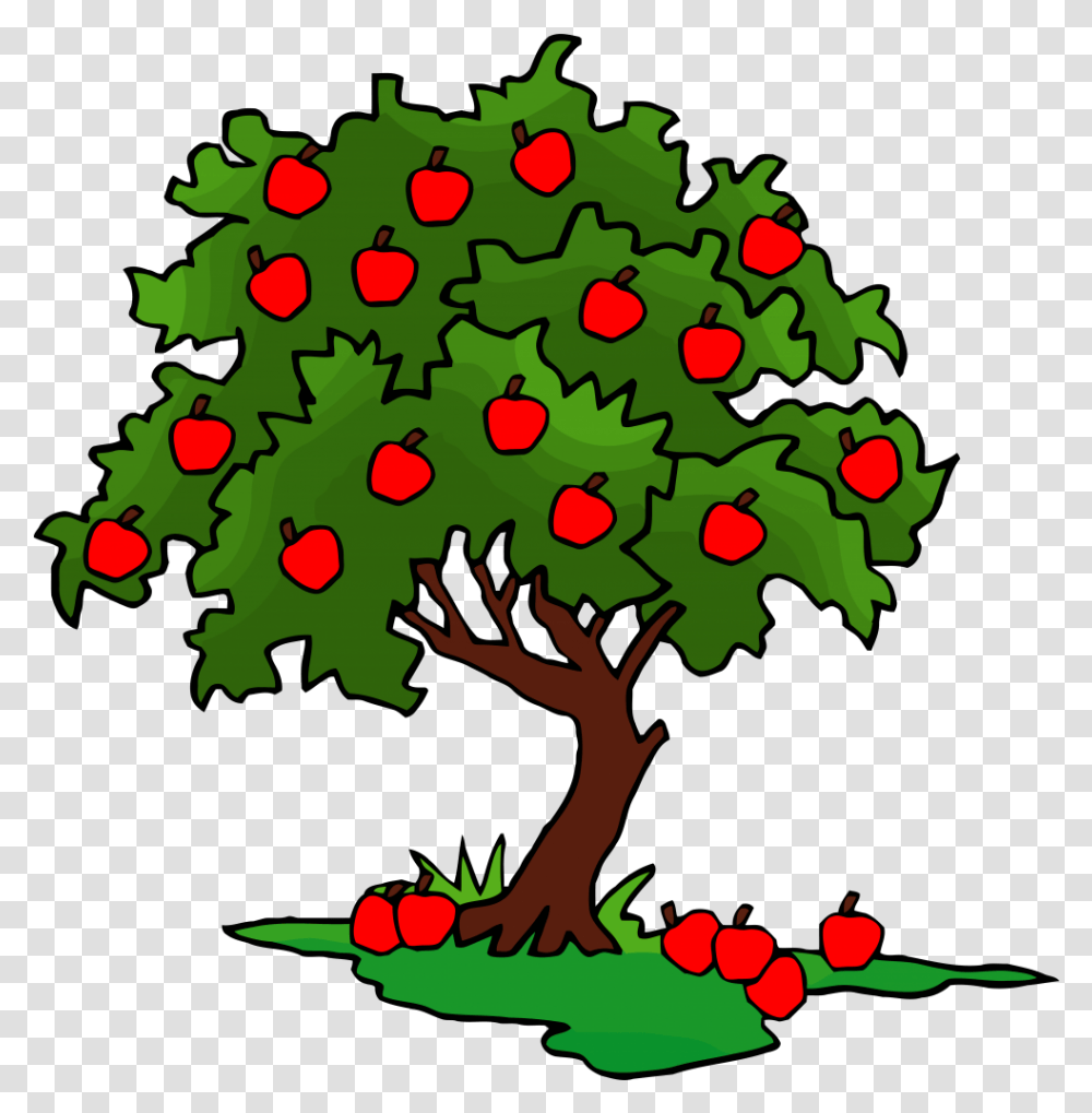 Apple Tree Clipart Clip Art Green Apple Tree Clipart, Plant, Leaf, Poster, Advertisement Transparent Png
