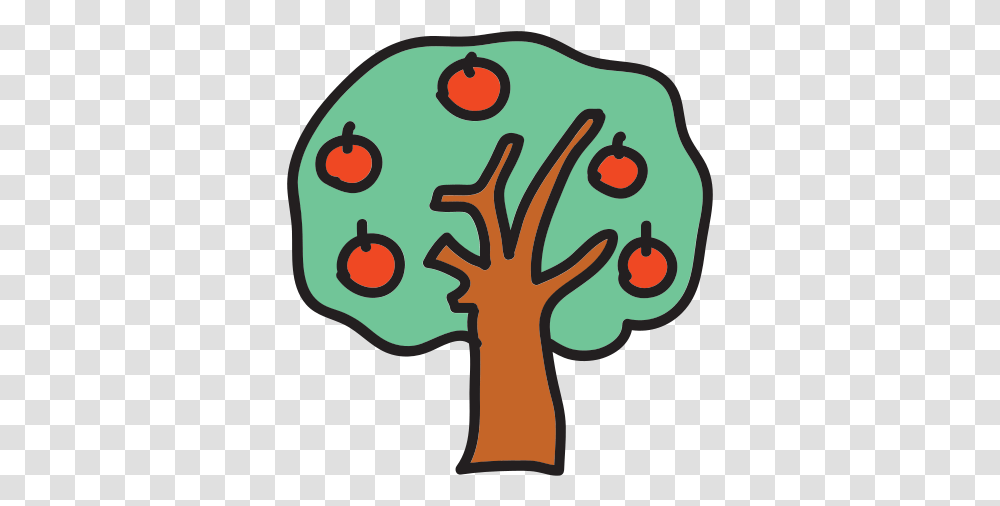 Apple Tree Icon Free Download And Vector Apple, Hand, Anther, Plant, Art Transparent Png