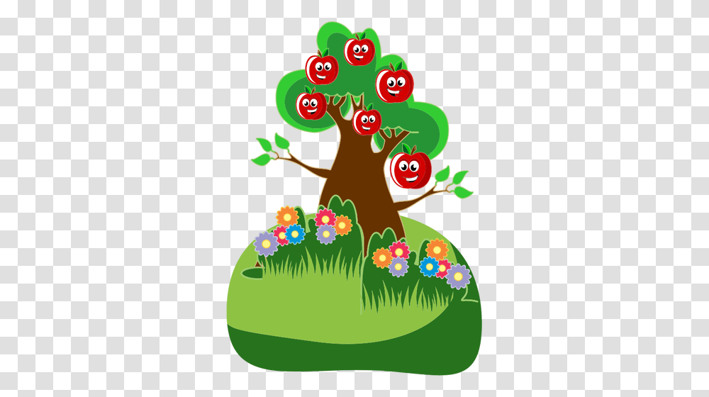 Apple Tree, Plant, Birthday Cake, Dessert, Food Transparent Png