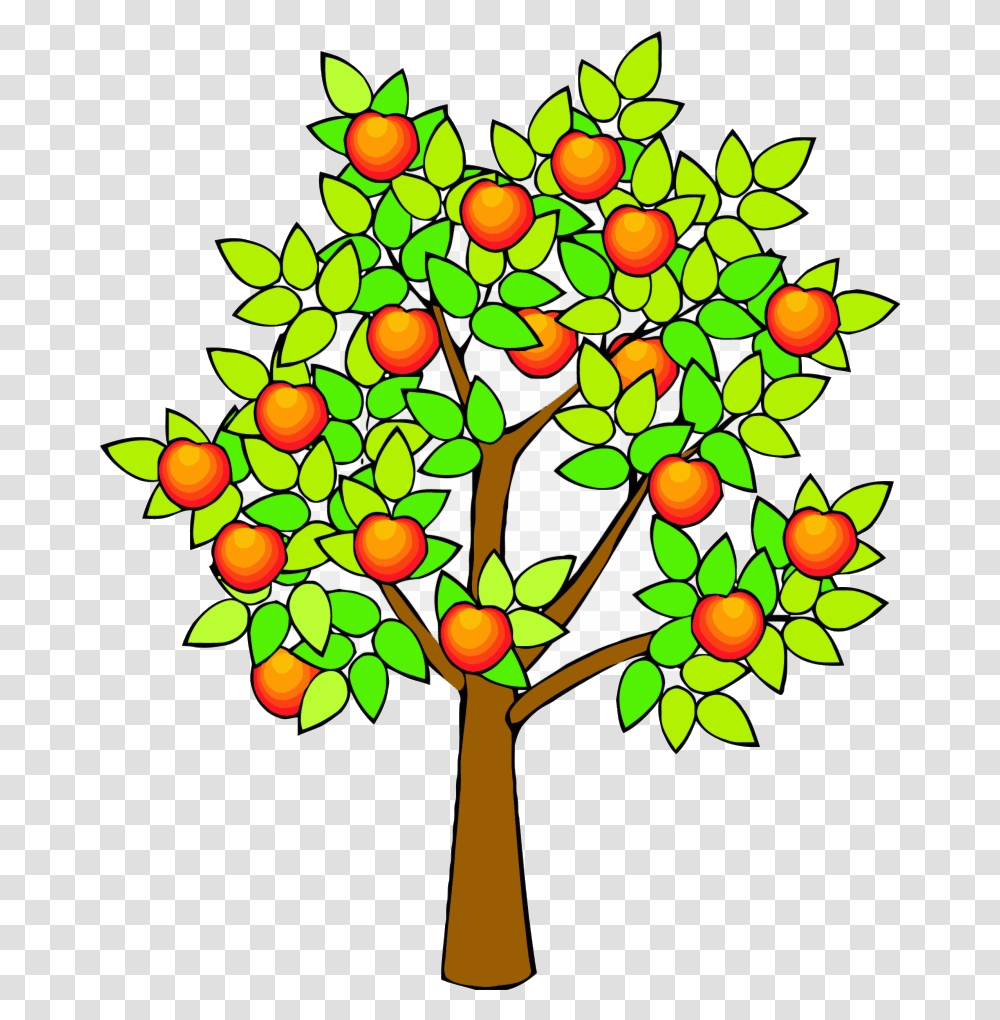 Apple Tree Spring Green Clipart Draw Realistic Free Fruit Tree Clip Art, Plant, Ornament, Food Transparent Png